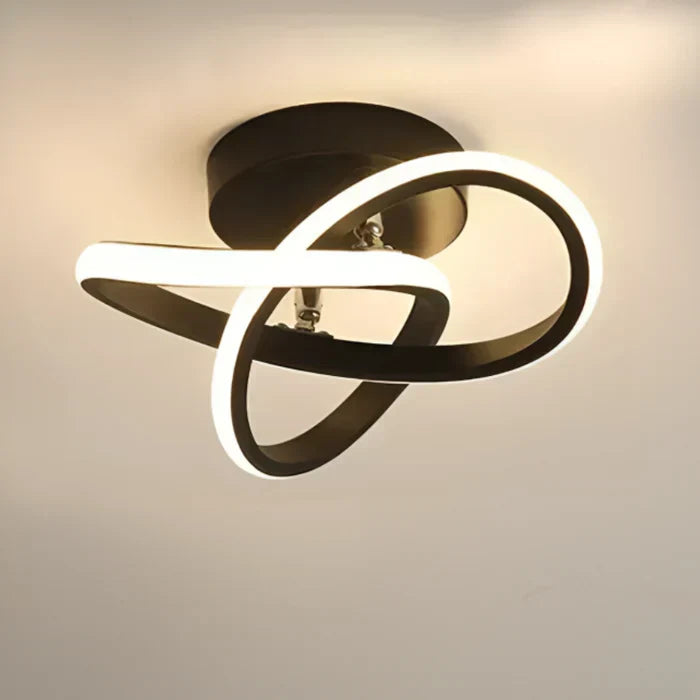 Twilight Rings LED light for ceilings. Double ring contemporary design, excellent for modern office & home decor.