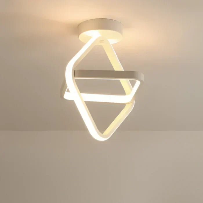 Energy-efficient Twilight Rings LED ceiling light. Modern double ring design enhances any contemporary room.