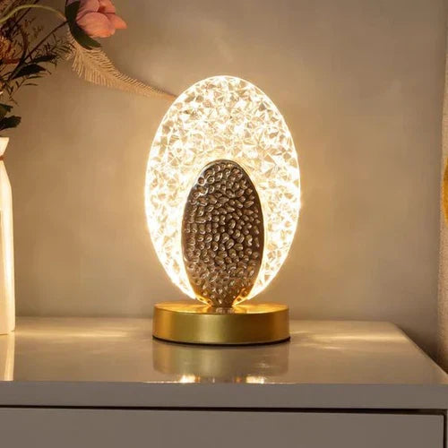 Modern luxury peacock table lamp with intricate design, perfect for elegant home decor and accent lighting.