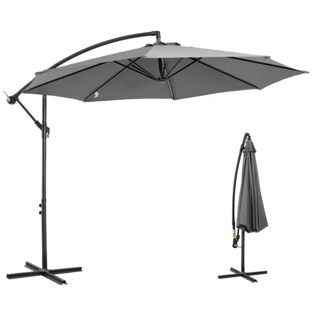 Elegant garden parasol for patio, providing essential sun shade and backyard comfort.
