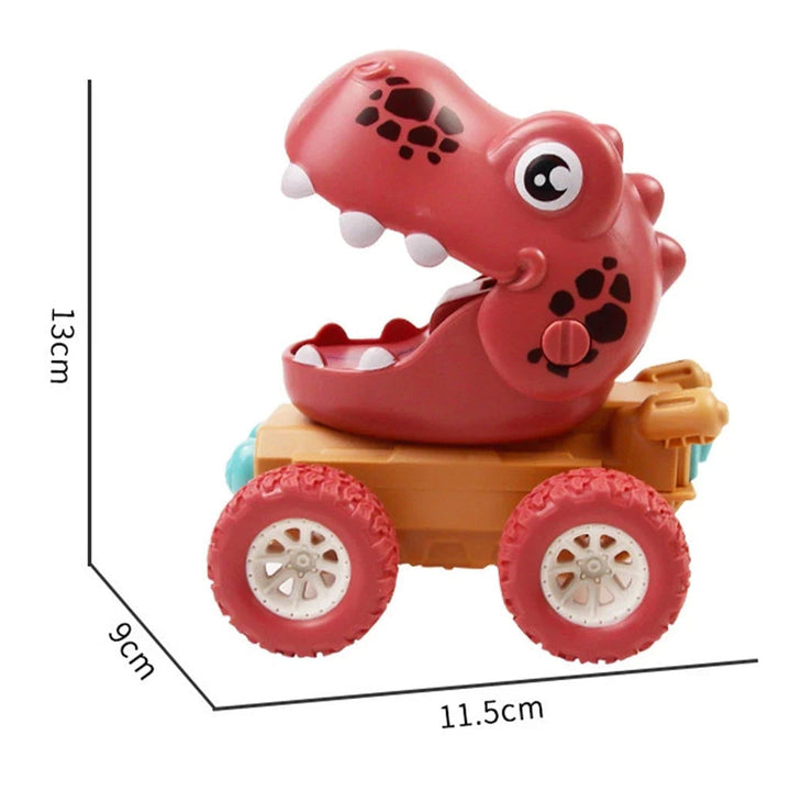 Colorful kids' push toy monster truck, fostering active play, hand-eye coordination, and imaginative adventures.