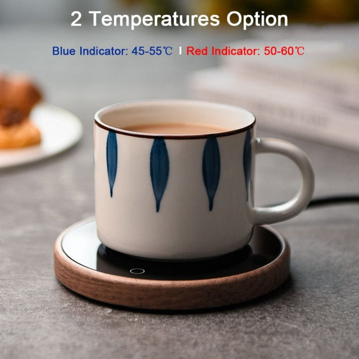 Gift idea: electric mug warmer for coffee & tea lovers. Features auto shut-off for convenience.