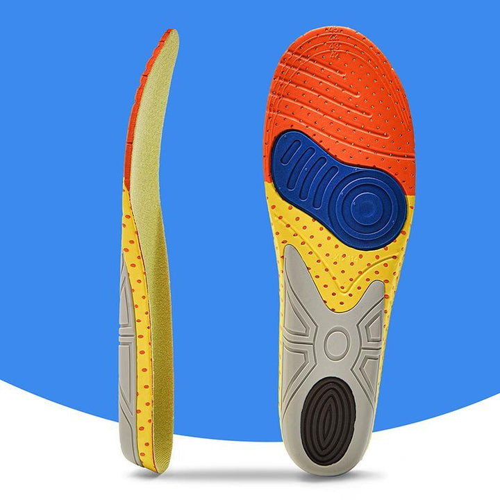 Unisex sport insoles: anti-slip, shock absorption, foot support. Ideal for active individuals.