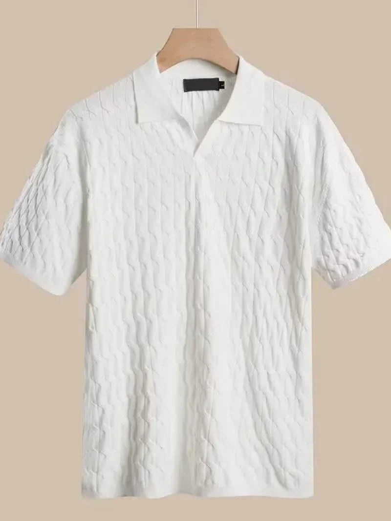 Versatile men's muscle fit polo shirt, great for casual or dressed-up looks.