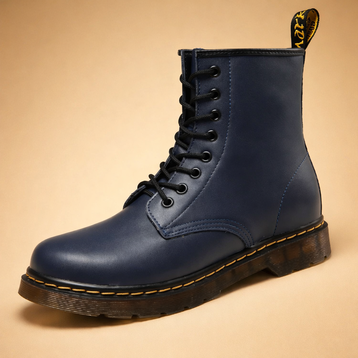 Timeless men's combat boots with sturdy lace-up design. Rugged, stylish & durable all-weather footwear.