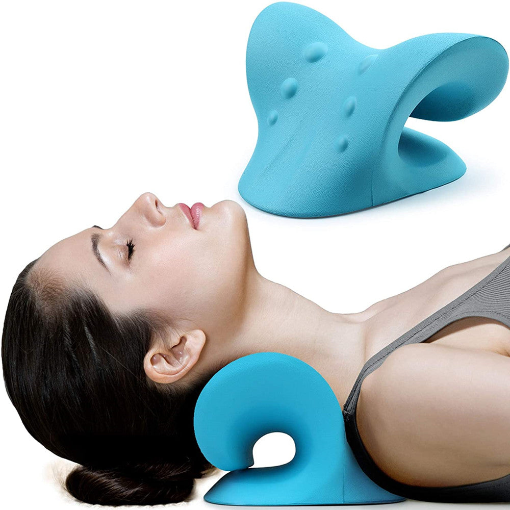 Unisex neck & shoulder stretcher for spinal alignment & posture correction.