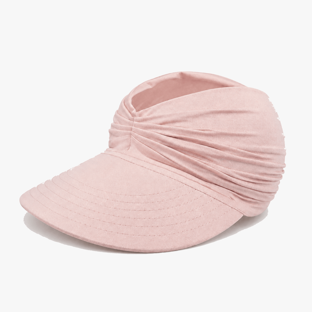 Packable women's summer hat: UPF 50+ wide brim sun visor, ideal for travel & sun safety.