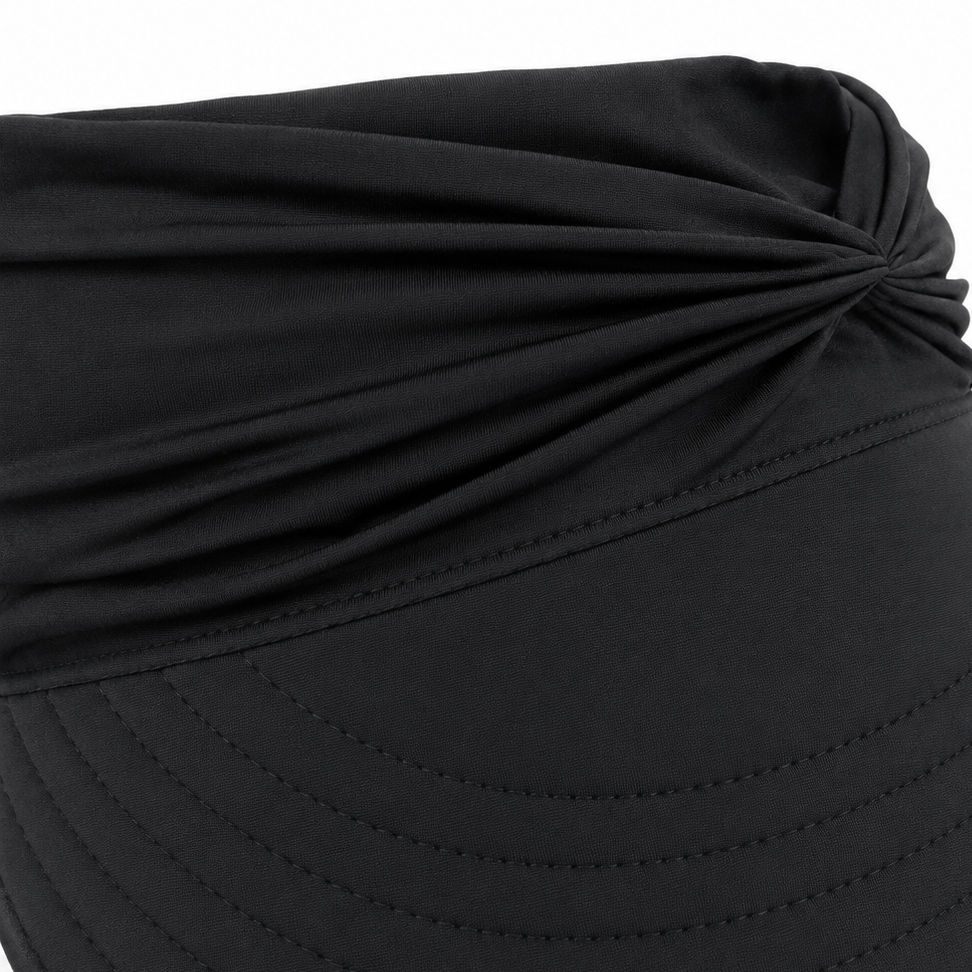Women's packable wide brim sun hat with UPF 50+ visor, essential for UV protection.