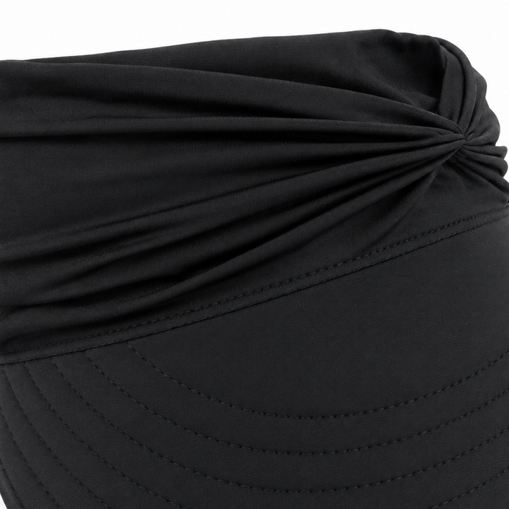 Women's packable wide brim sun hat with UPF 50+ visor, essential for UV protection.