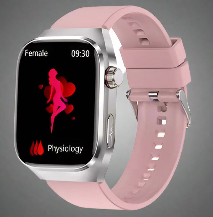 Wearable tech smart watch and fitness tracker for blood sugar and comprehensive health monitoring.