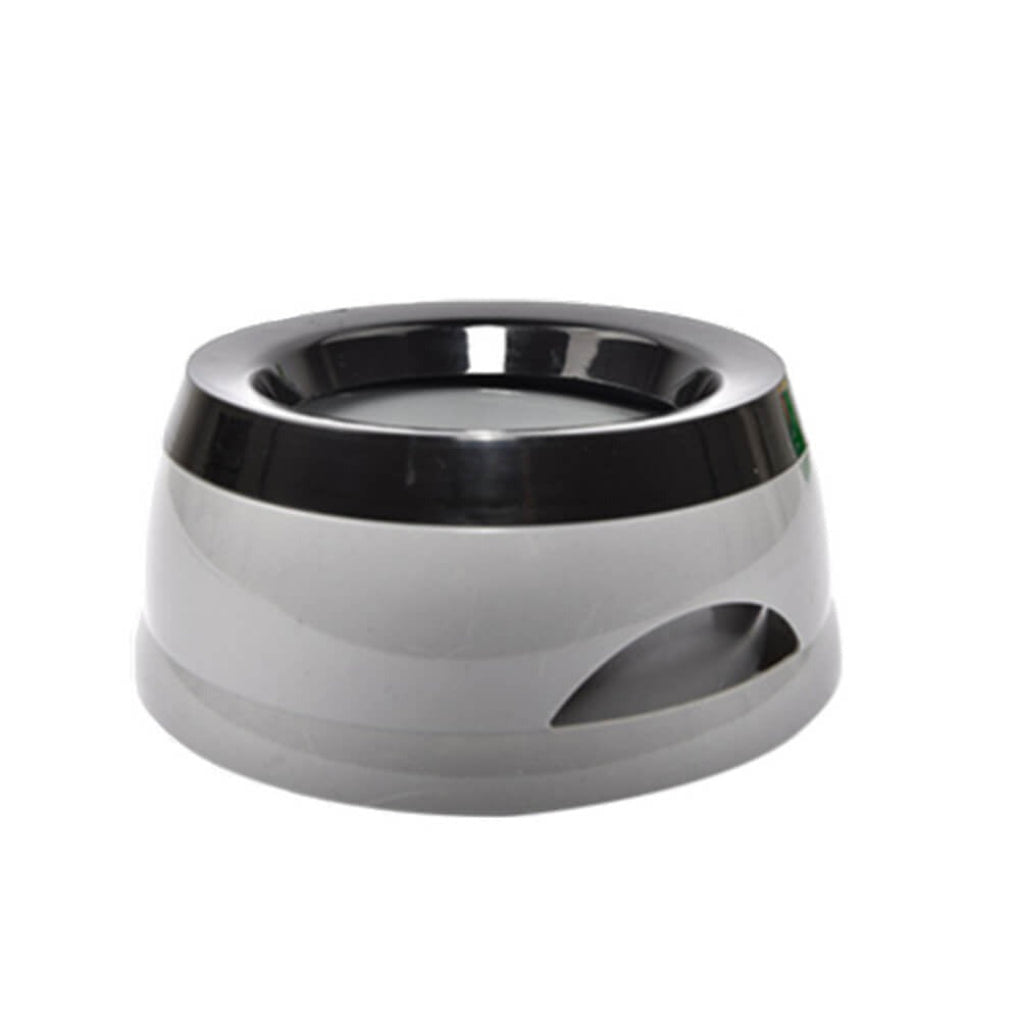 No spill floating dog water bowl for car travel, keeping pets hydrated & interiors dry. Portable & durable pet accessory.