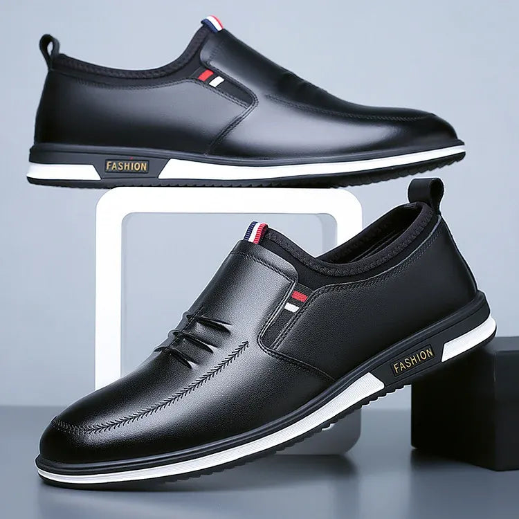 Classic men's Noah slip-on orthopedic walking shoes for easy wear & comfort, ideal for casual everyday activities.