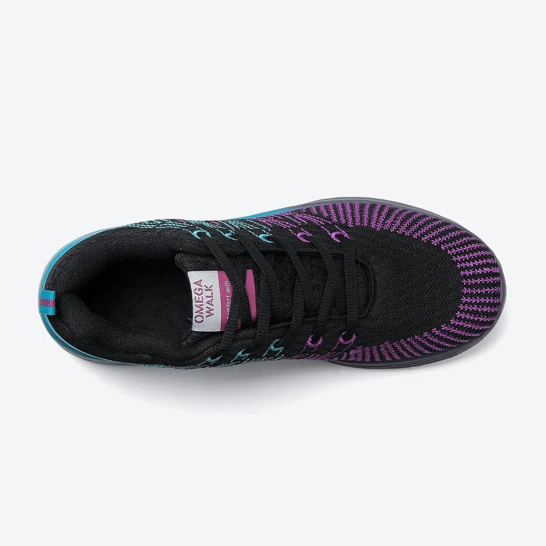 Air cushion women's athletic walking shoes for all-day comfort.