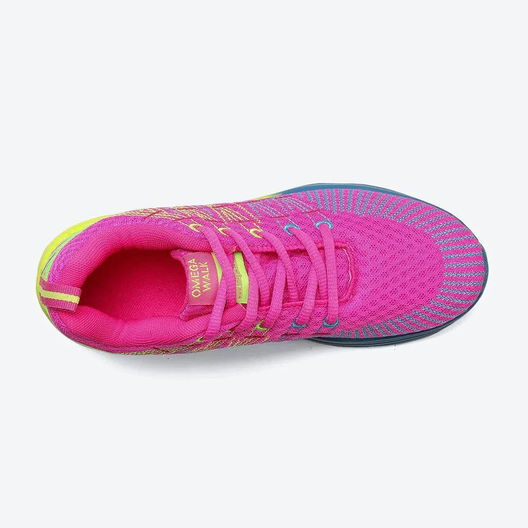 Comfortable daily wear women's walking shoes, air cushioned.