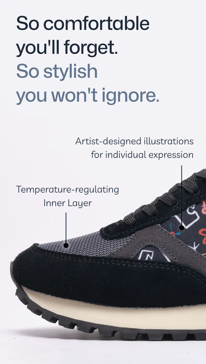 Unisex Novera walking shoes with advanced arch support for all-day comfort & foot health.