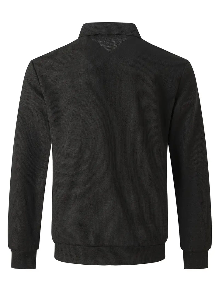Men's sleek full-zip track jacket, a versatile piece for sportswear or everyday casual comfort.