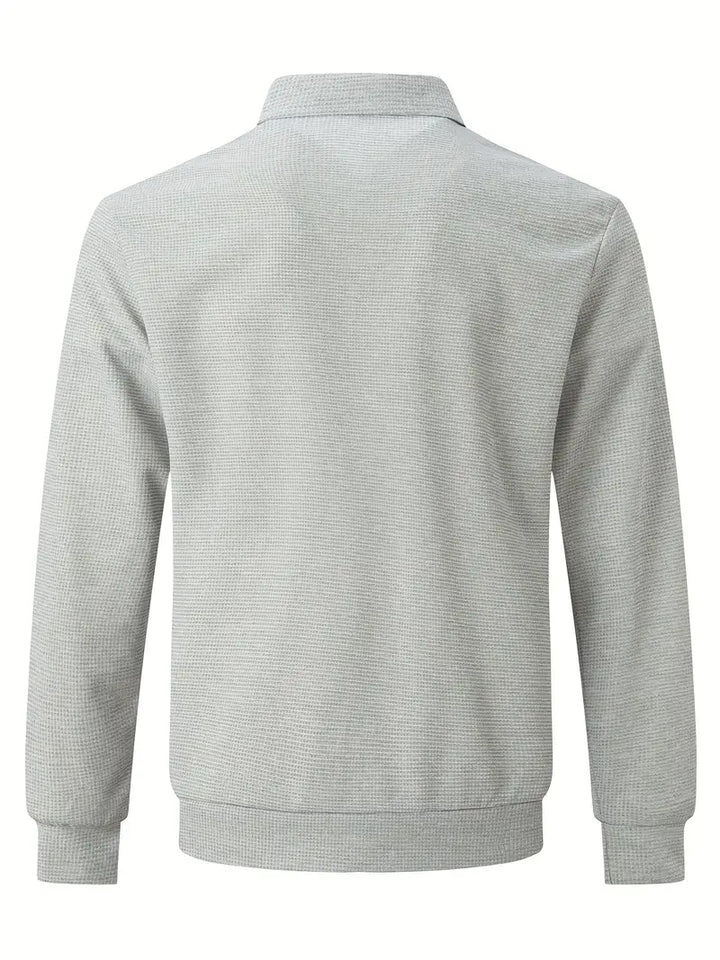 Men's versatile full-zip track jacket, a classic sportswear piece for casual comfort and street style.