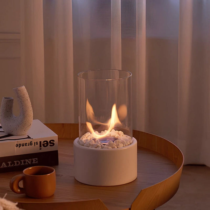 Stylish indoor tabletop oil lamp, ideal for elegant home decor, ambient lighting & living room ambiance.