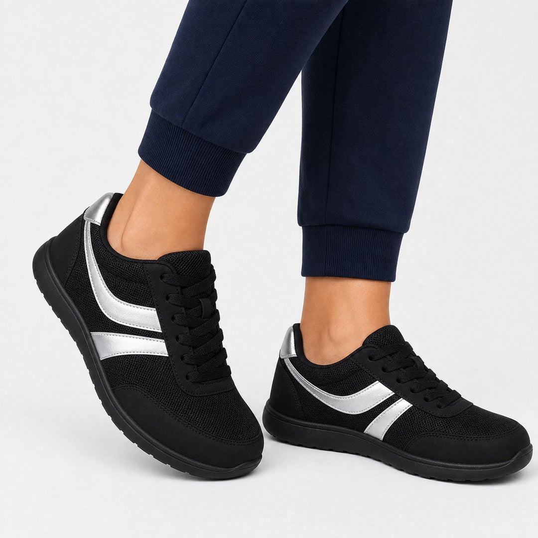 Women's footwear for everyday comfort: walking shoes with a roomy toe and lightweight design.