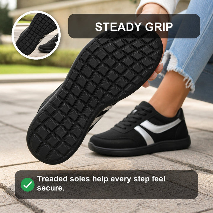 Ultra-comfortable women's walking shoes, lightweight with a roomy toe for all-day relief.