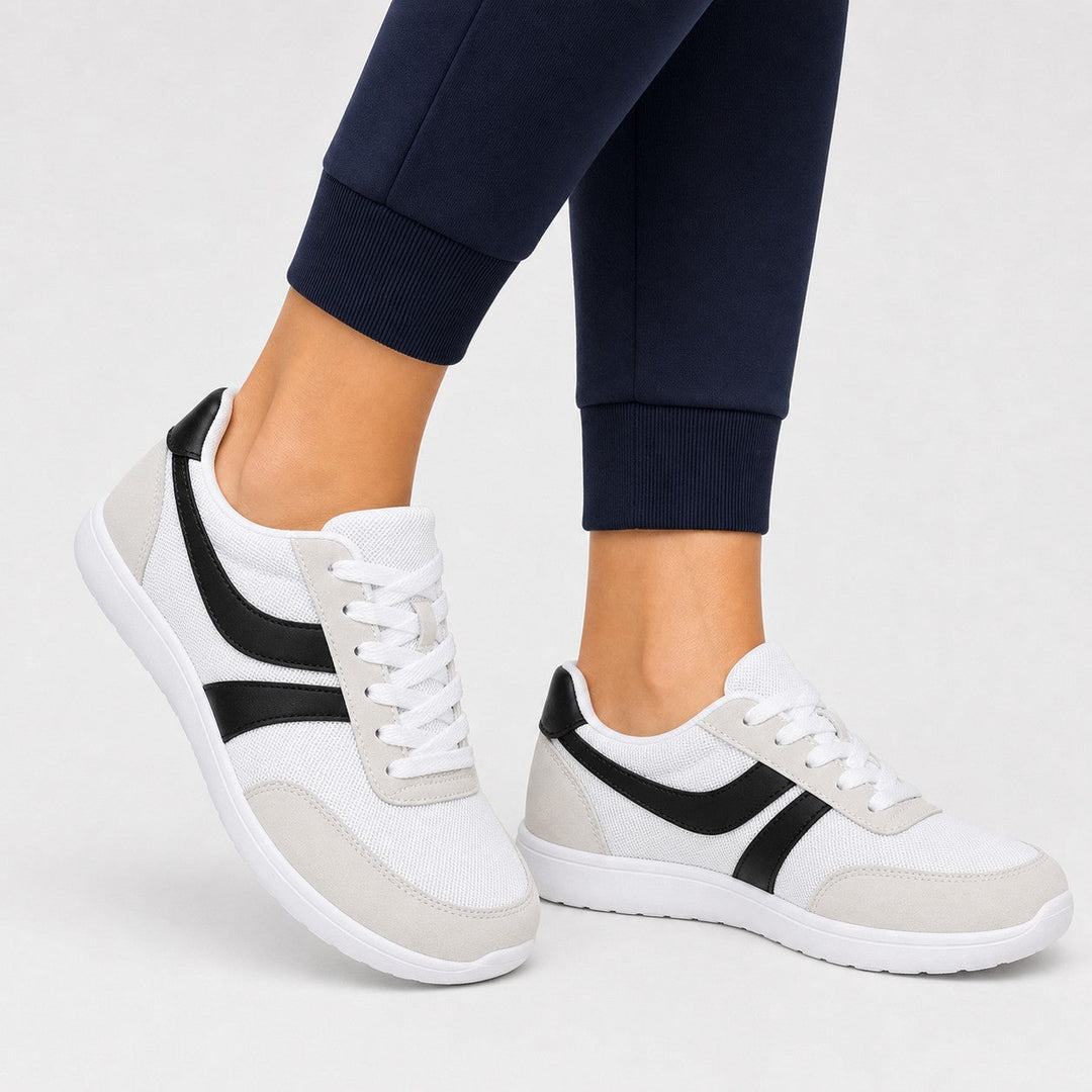 Stylish women's roomy toe walking shoes, great for everyday casual wear and superior foot comfort.