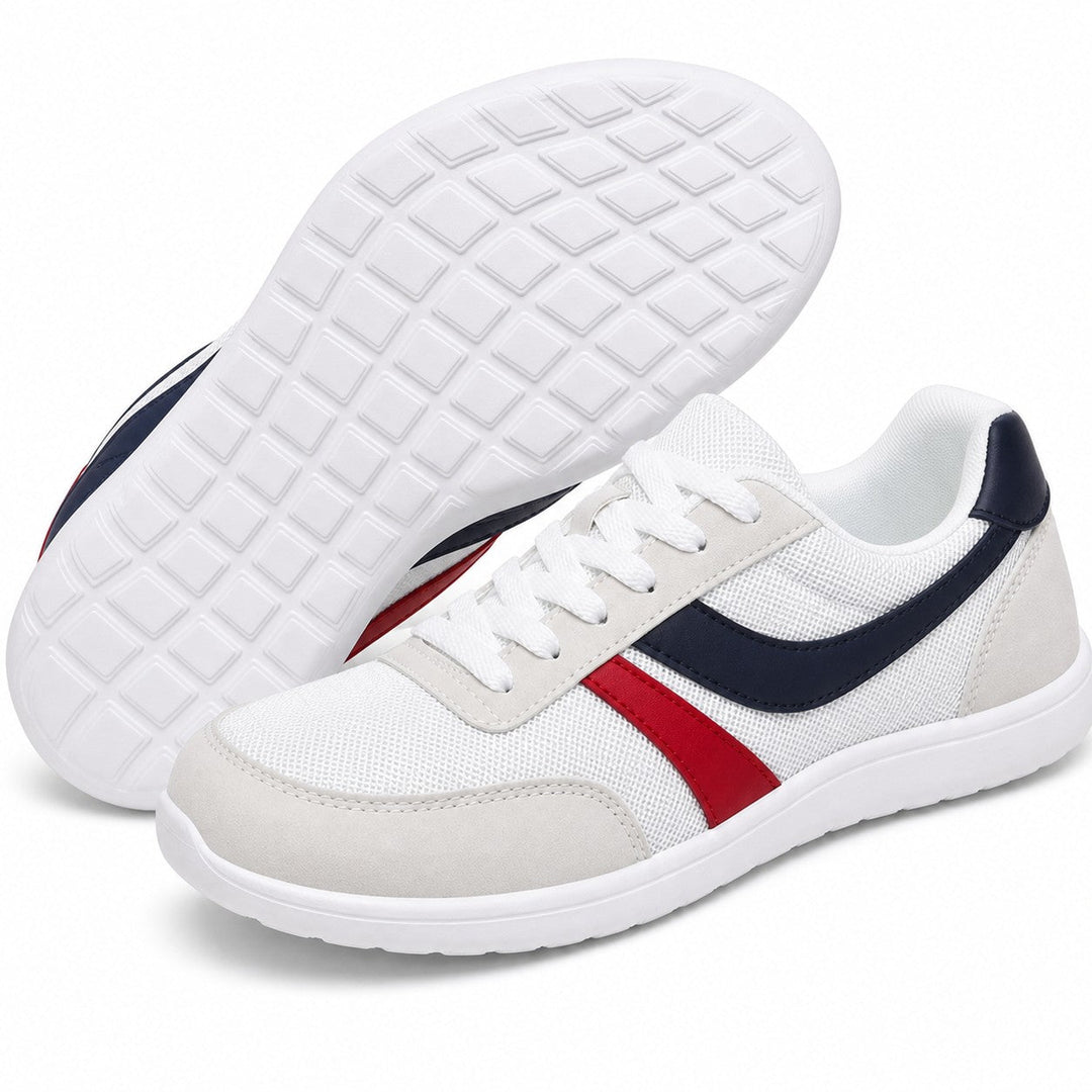 Everyday women's walking shoes, emphasizing roomy toe comfort & lightweight construction for ease.