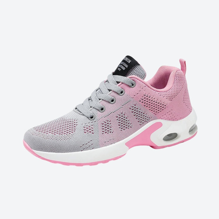 Foot pain relief orthopedic walking shoes, lightweight and supportive.