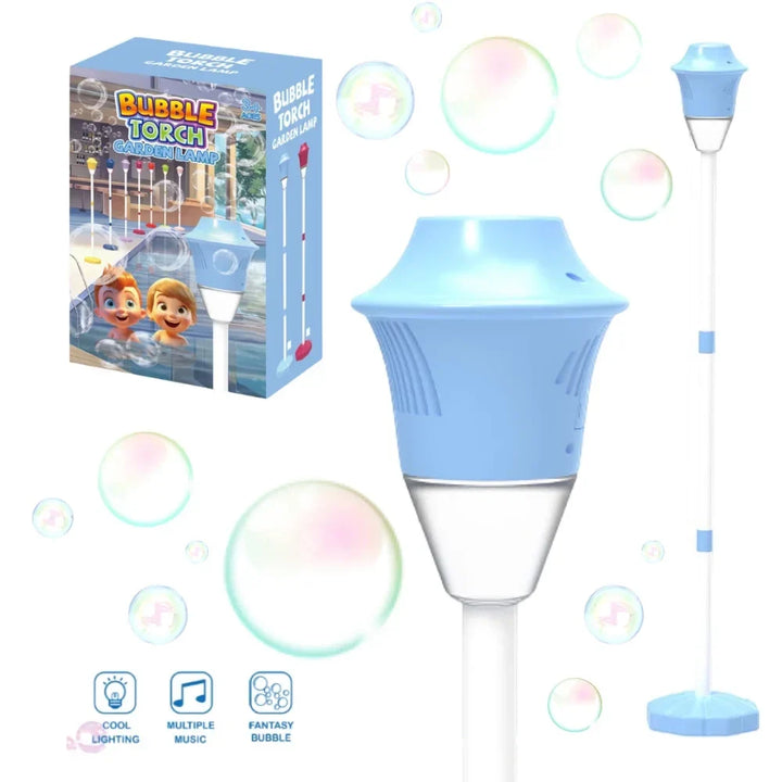 Rechargeable automatic bubble machine, an easy-to-use outdoor toy providing continuous bubble fun for kids.