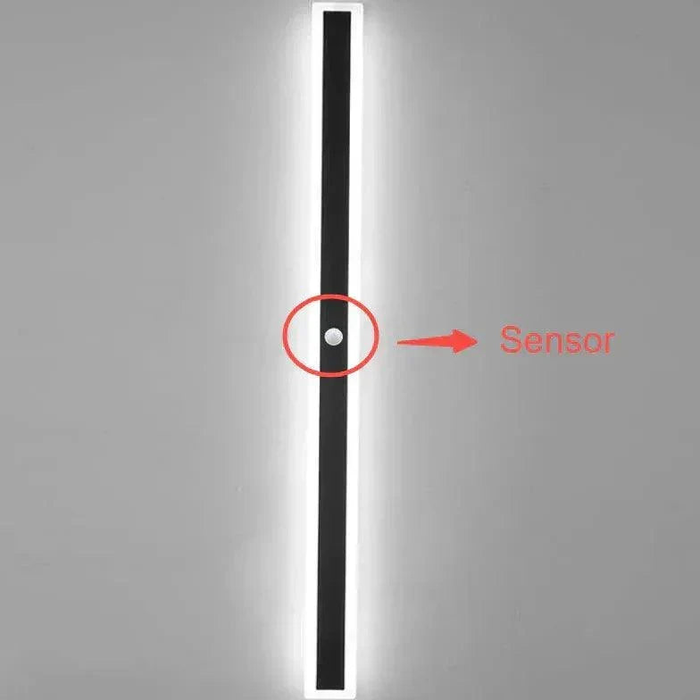 Stylish modern outdoor LED wall lamp enhances ambiance and visibility in gardens, decks, and outdoor areas.