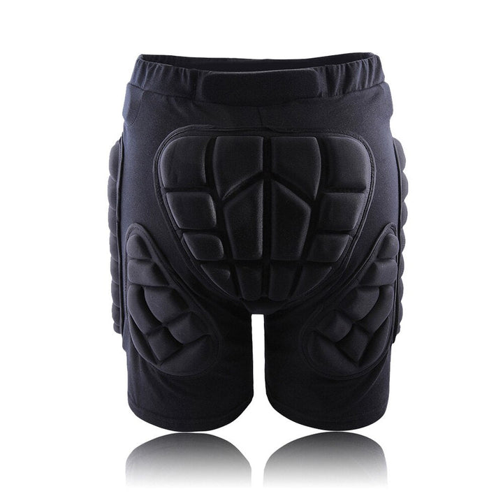 Unisex padded snowboard shorts offering enhanced impact protection for winter sports enthusiasts.