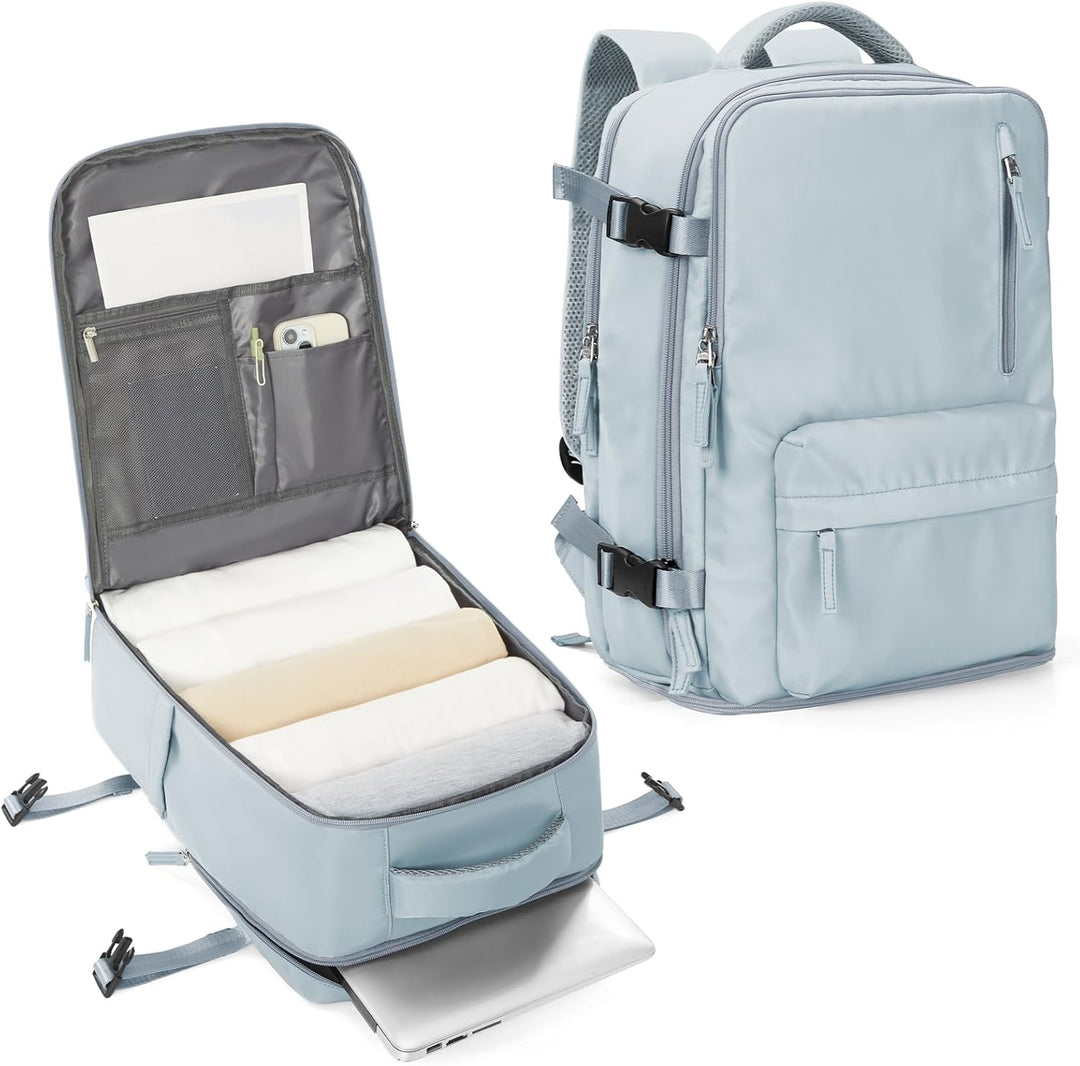 All-purpose multi-compartment laptop bag, unisex, adjustable shoulder strap for various activities.
