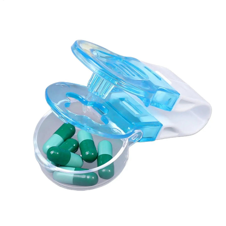 Hygienic & portable daily pill dispenser 3-pack, featuring easy one-touch tablet access.