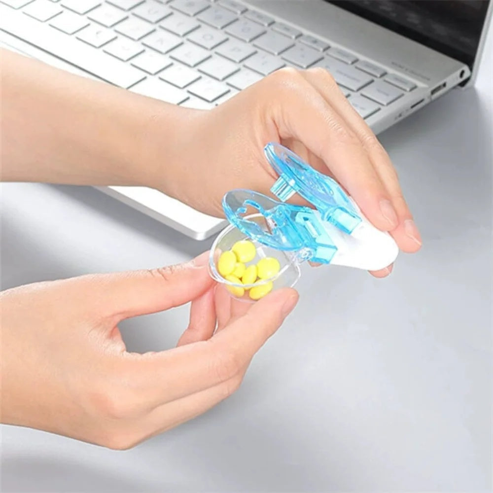 Easy one-touch pill dispenser 3-pack for senior care, simplifying daily tablet organization.