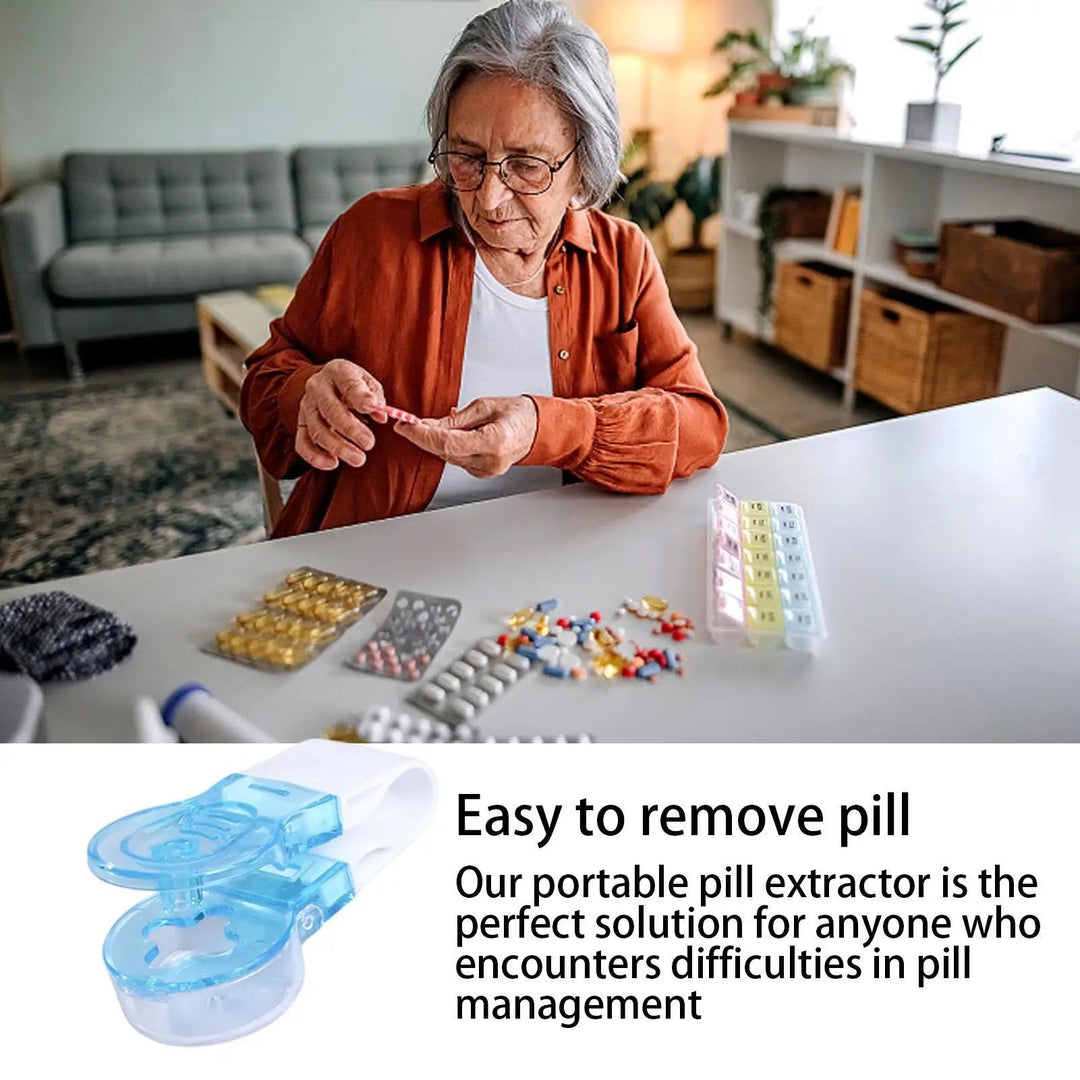 Daily pill dispenser & tablet organizer 3-pack, perfect for portable medication management.