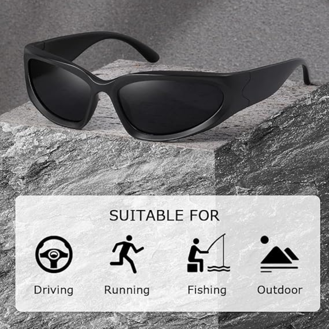 Enjoy glare-free vision with SwiftWrap polarized sports sunglasses. UV protection for ultimate outdoor comfort & clarity.