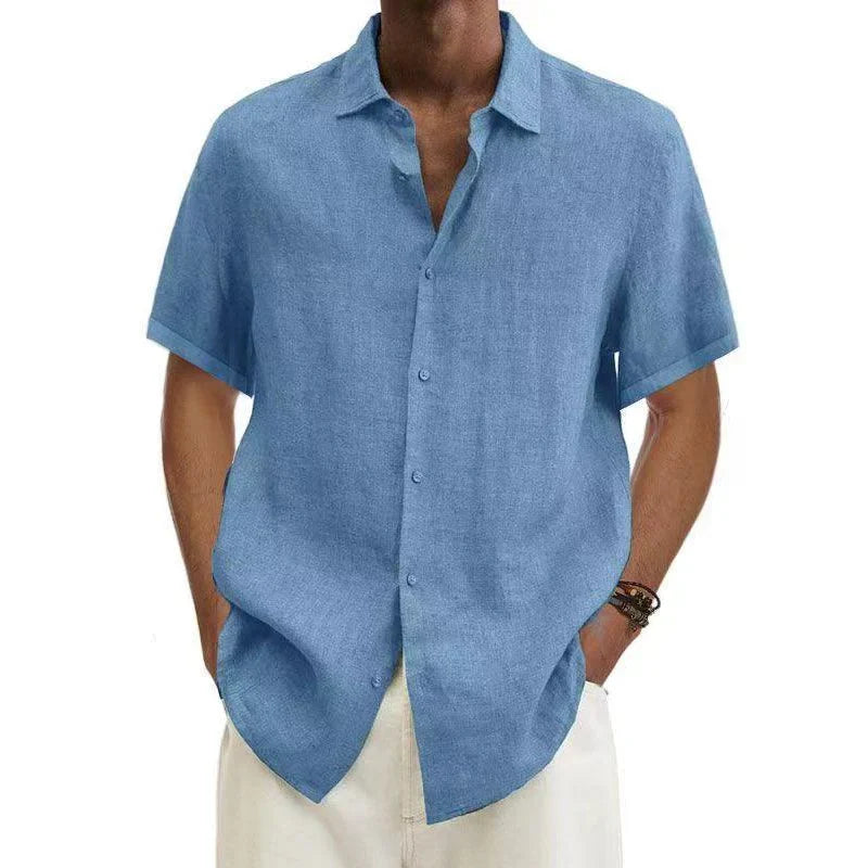 Stylish men's button down shirt in a timeless design, ideal for casual outings or formal attire.