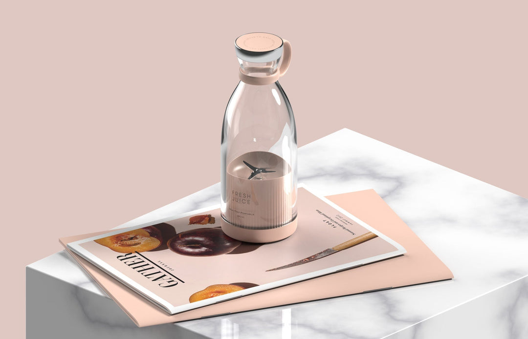 On-the-go portable smoothie maker with convenient USB charging and strong stainless steel blades.