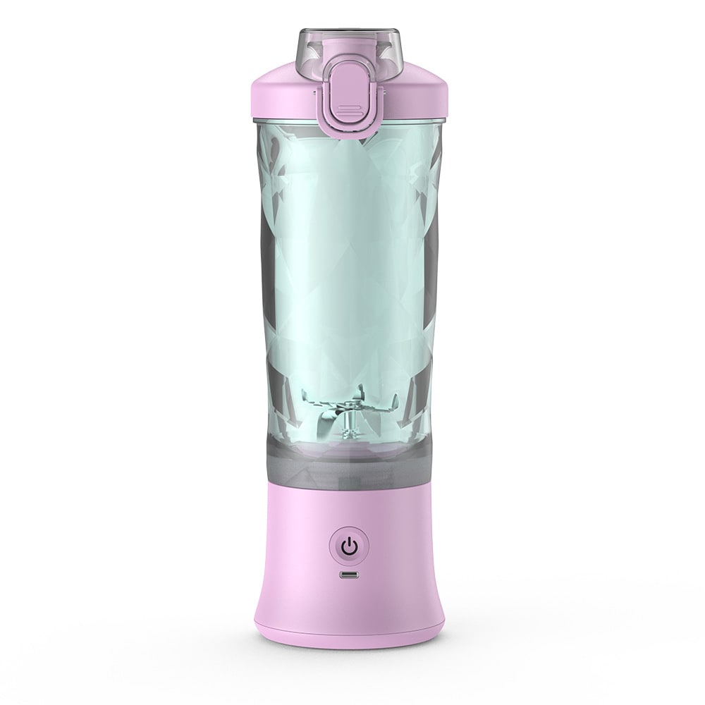 Personal portable blender with 6-blade design, USB-C rechargeable for smoothies & shakes on-the-go.