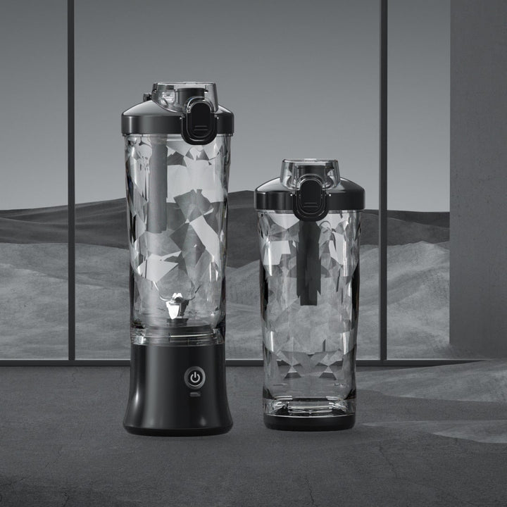 USB-C portable blender, a must-have kitchen appliance. Features a powerful 6-blade design for smooth drinks.