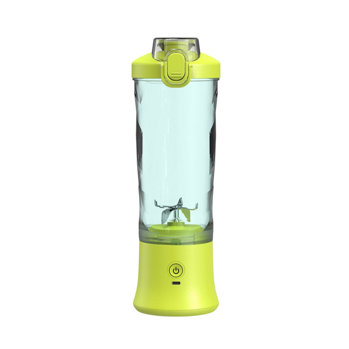 Rechargeable travel blender with 6 blades. Perfect for healthy juices, protein shakes, and quick smoothies.