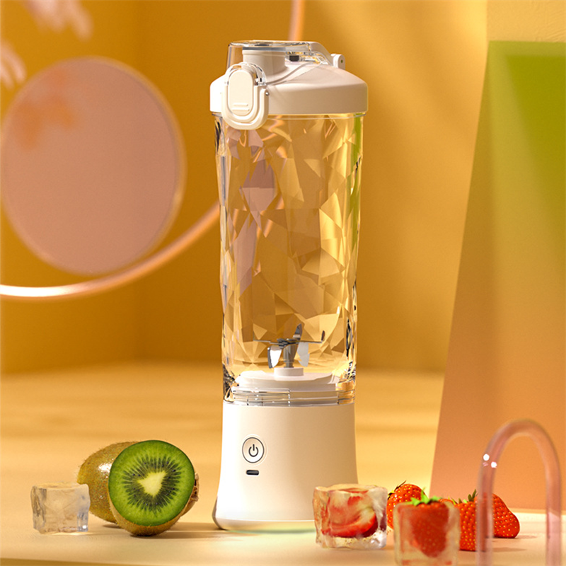 Compact mini blender, perfect for travel. Enjoy fresh juice & protein shakes anywhere with 6 powerful blades.