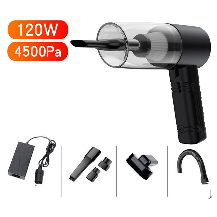 Powerful 12V auto detailing vacuum for deep cleaning car interiors, tackling dirt and debris with ease.