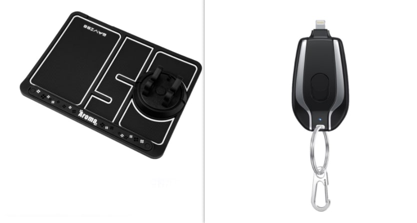 Android phone charger, a portable retractable keychain power bank.
