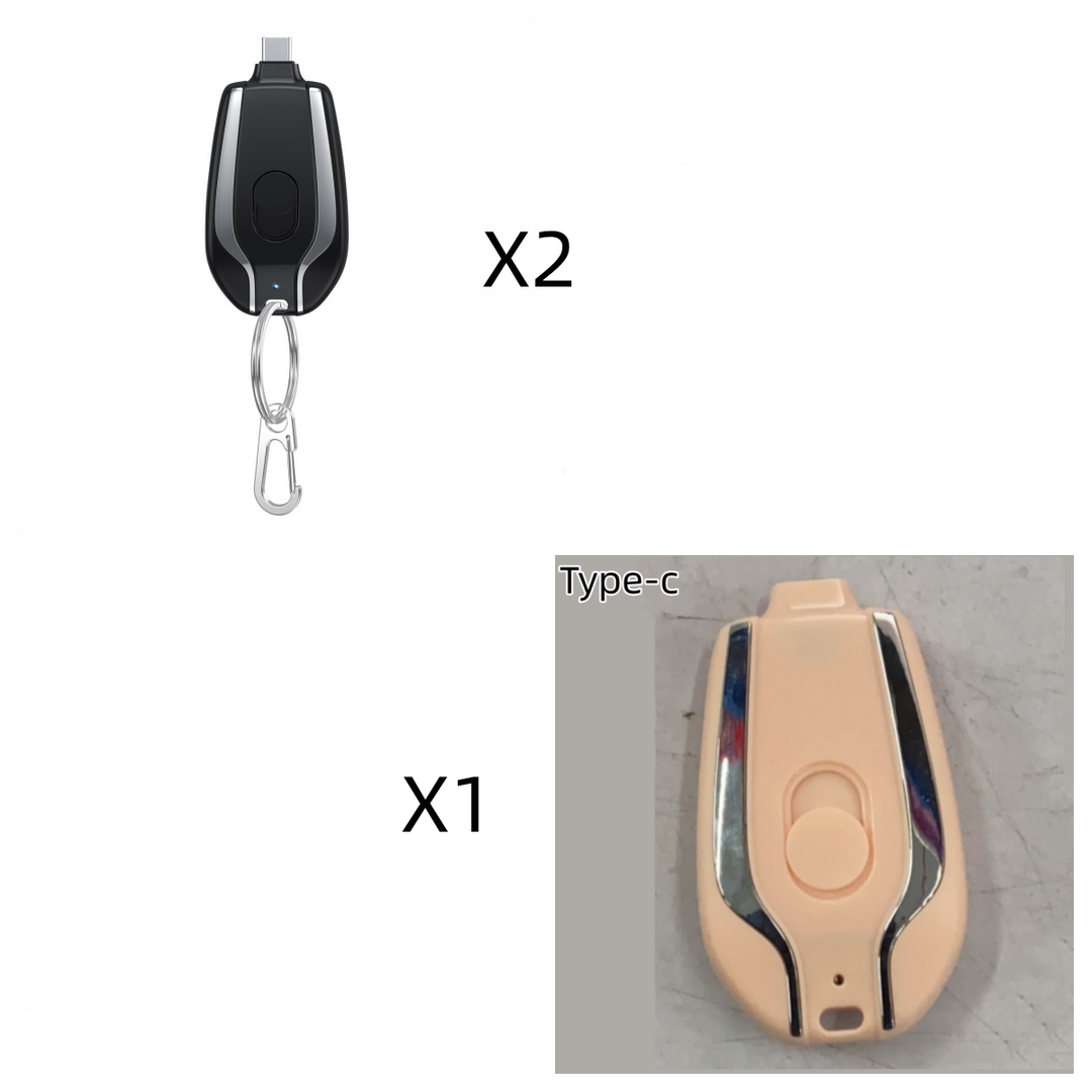 Compact travel power bank, retractable connector for easy storage.