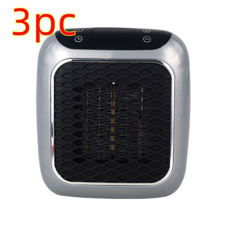 Space-saving electric wall heater with digital temperature display, great for compact areas.