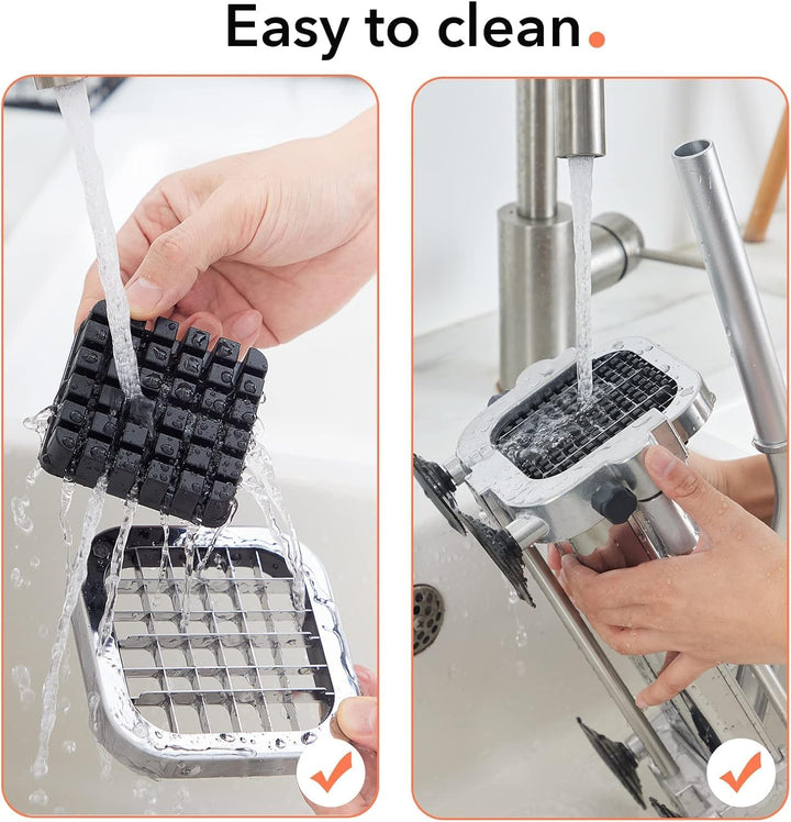 Effortless food prep with this stainless steel potato slicer and fry maker for home cooking.