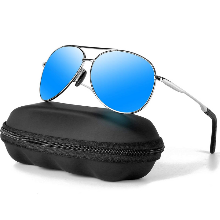 Lightweight polarized aviator sunglasses, perfect for driving & outdoor sports, UV400.