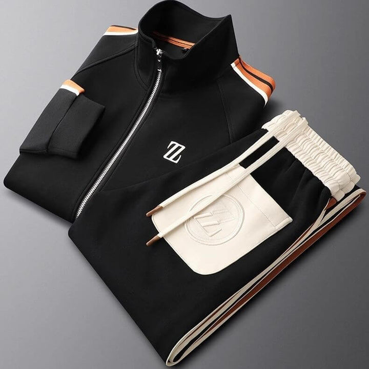 Premium men's tracksuit set, a comfortable and stylish two-piece athletic outfit for modern men.