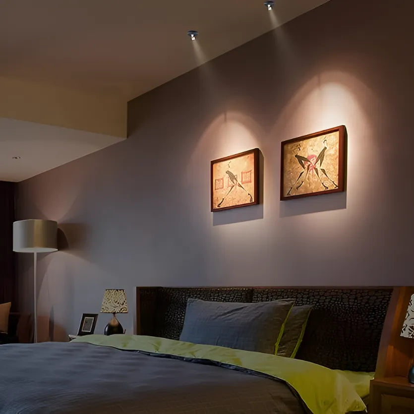 Nvroome wireless LED spotlight, dimmable & rechargeable. Perfect for adding accent light to any interior space.