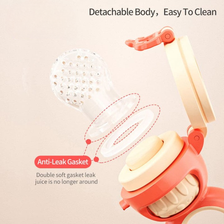 Gentle silicone teether toy for babies, offering soothing gum relief. A safe & effective infant oral care product.